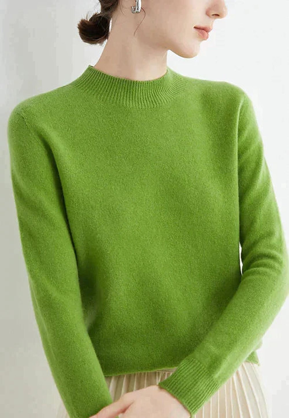 Women's Everyday Knit Pullover – Green