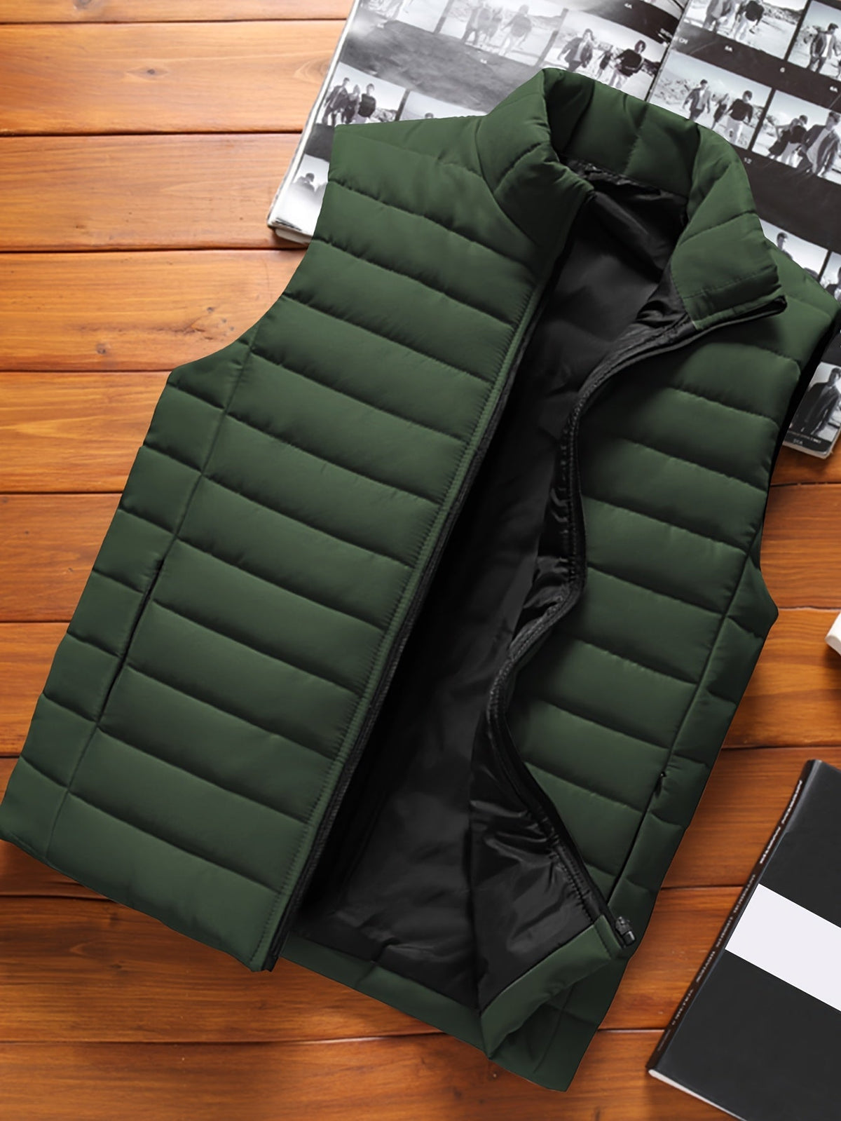 Men's Padded Stand-Collar Vest – view 3