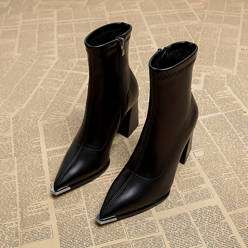 Women's Chunky-Knit Heel Side-Zip Booties – view 6