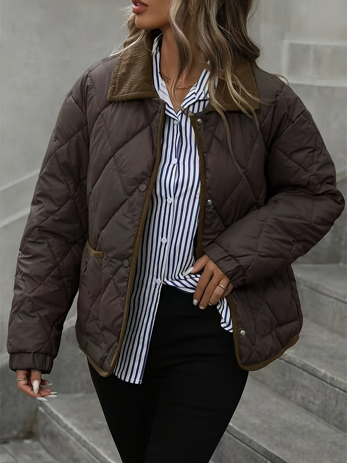 Women's Diamond-Quilted Jacket – view 5