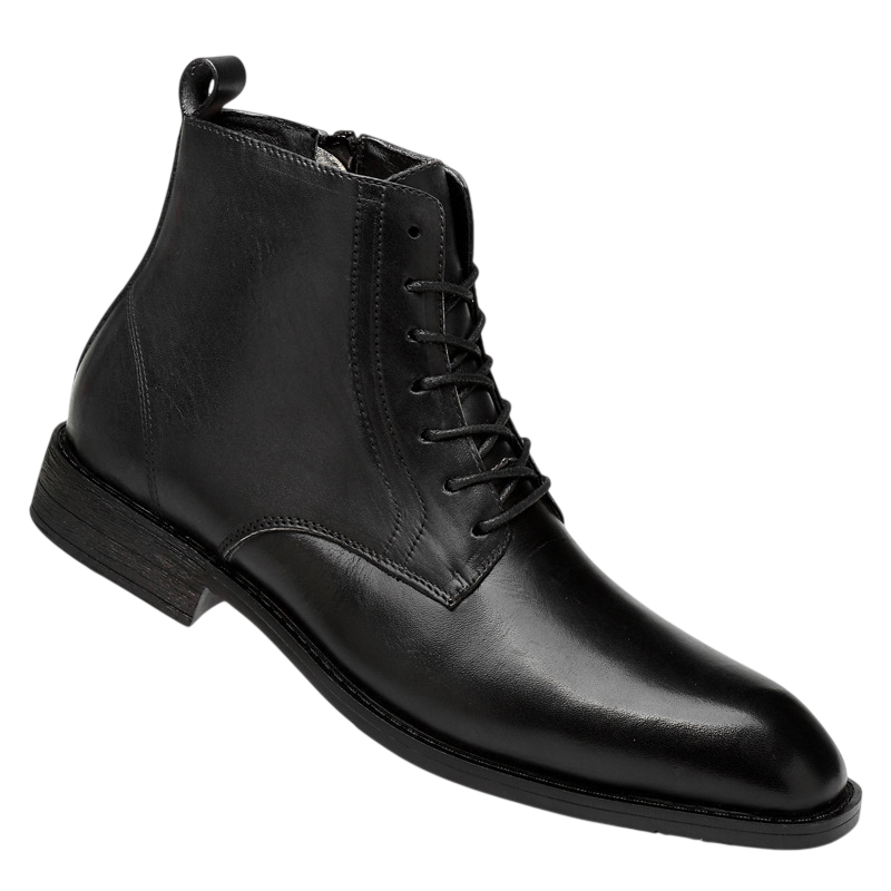 Men's Leather Tie-Front Ankle Boots – view 2