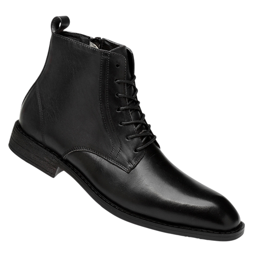 Men's Leather Tie-Front Ankle Boots – view 2