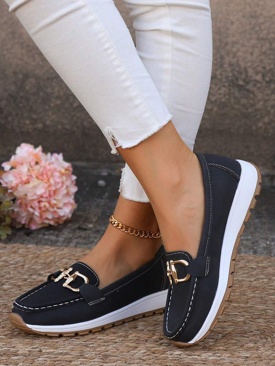 Women's Anti-Slip Support Loafers – Black