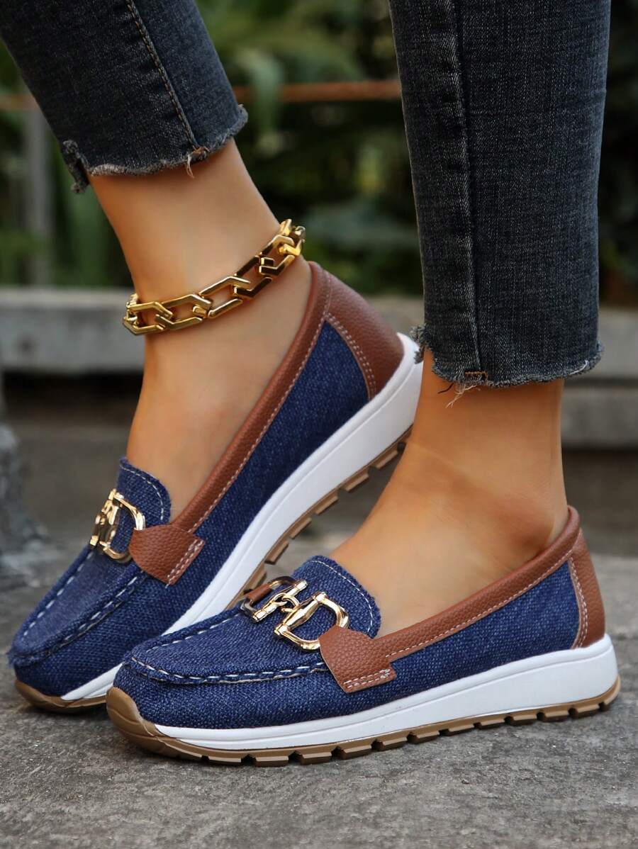 Women's Anti-Slip Support Loafers – Navy