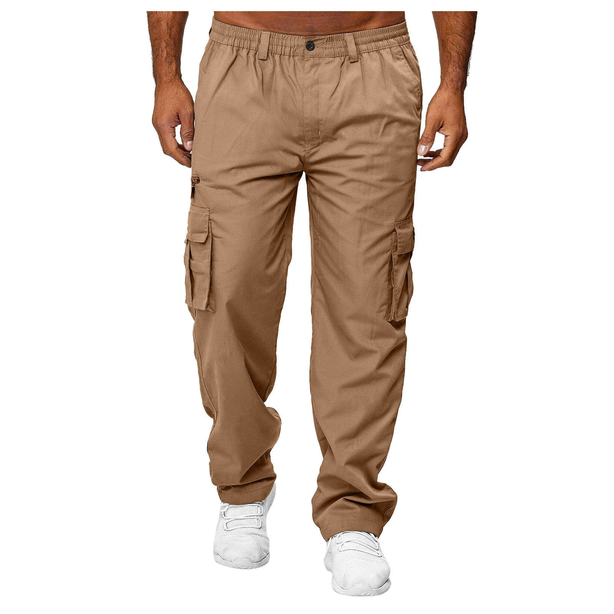 Men's Utility Cargo Trousers for Everyday Wear – Khaki