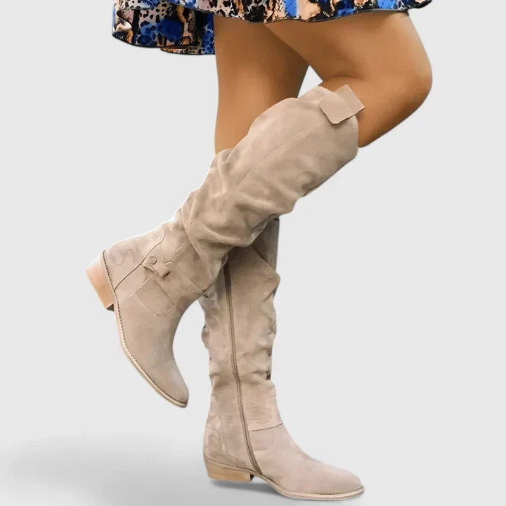 Women's Support Cushioned Boots – Beige