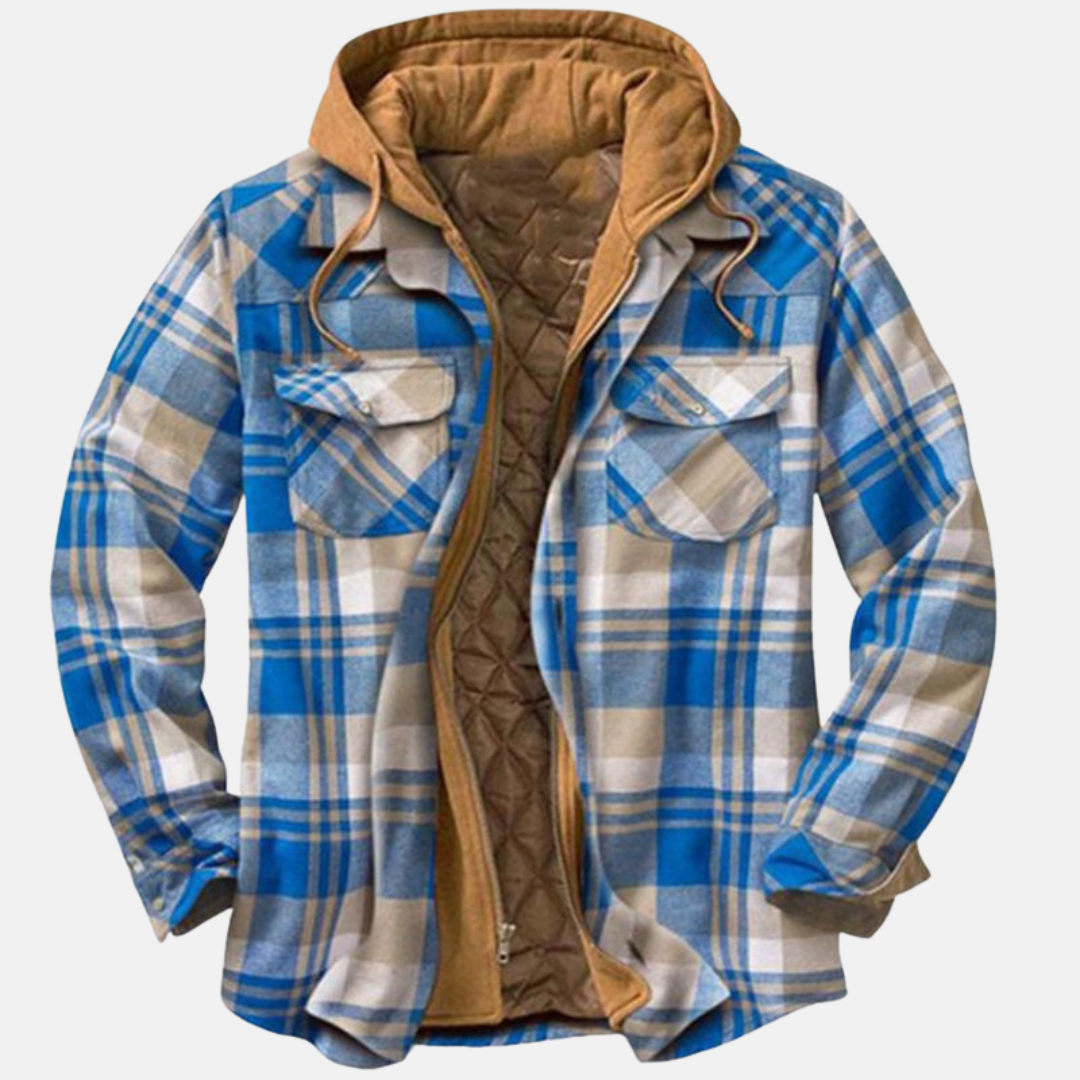 Men's Padded Hood-Detail Overshirt Jacket – view 7