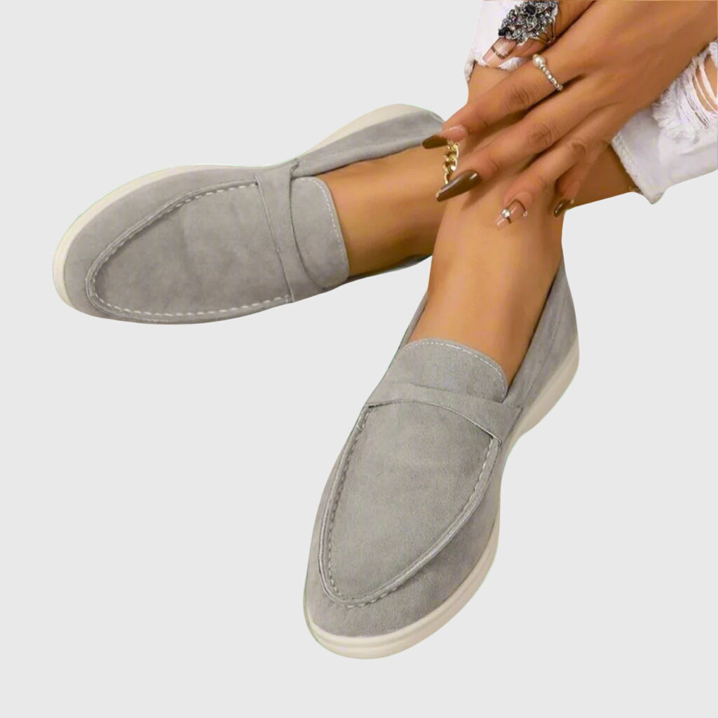 Women's Air-Flow Support Loafers – Light Gray