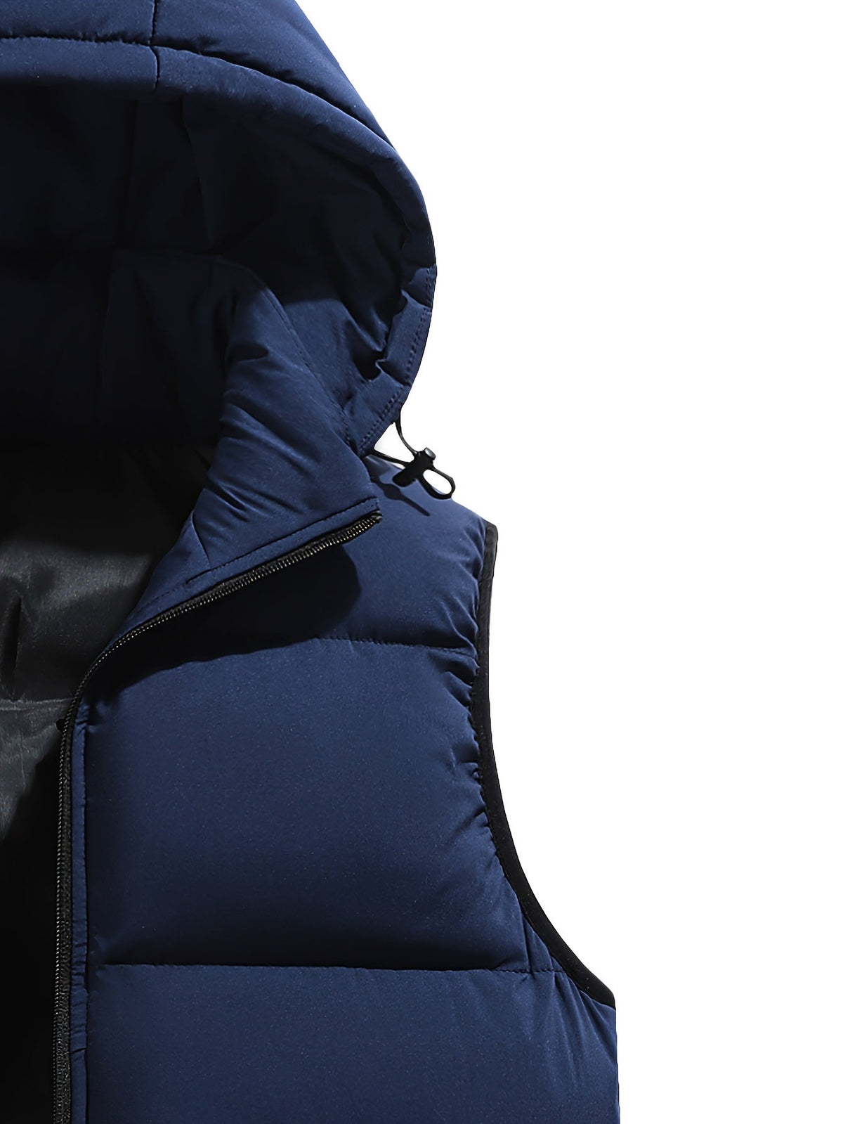 Men's Quilted Hood-Detail Vest with Zip Pockets – view 5