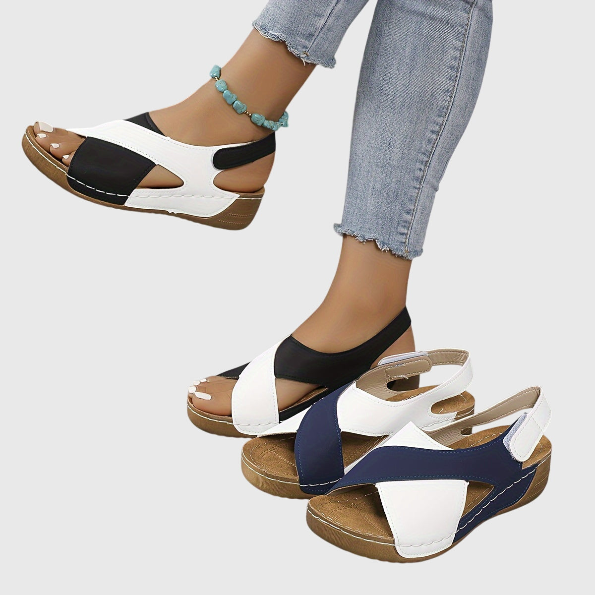Women's Support Sandals with Adjustable Straps – view 2