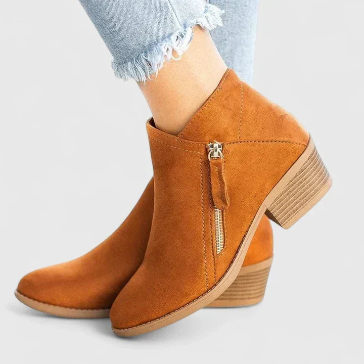 Women's Support Side-Zip Boots – Orange