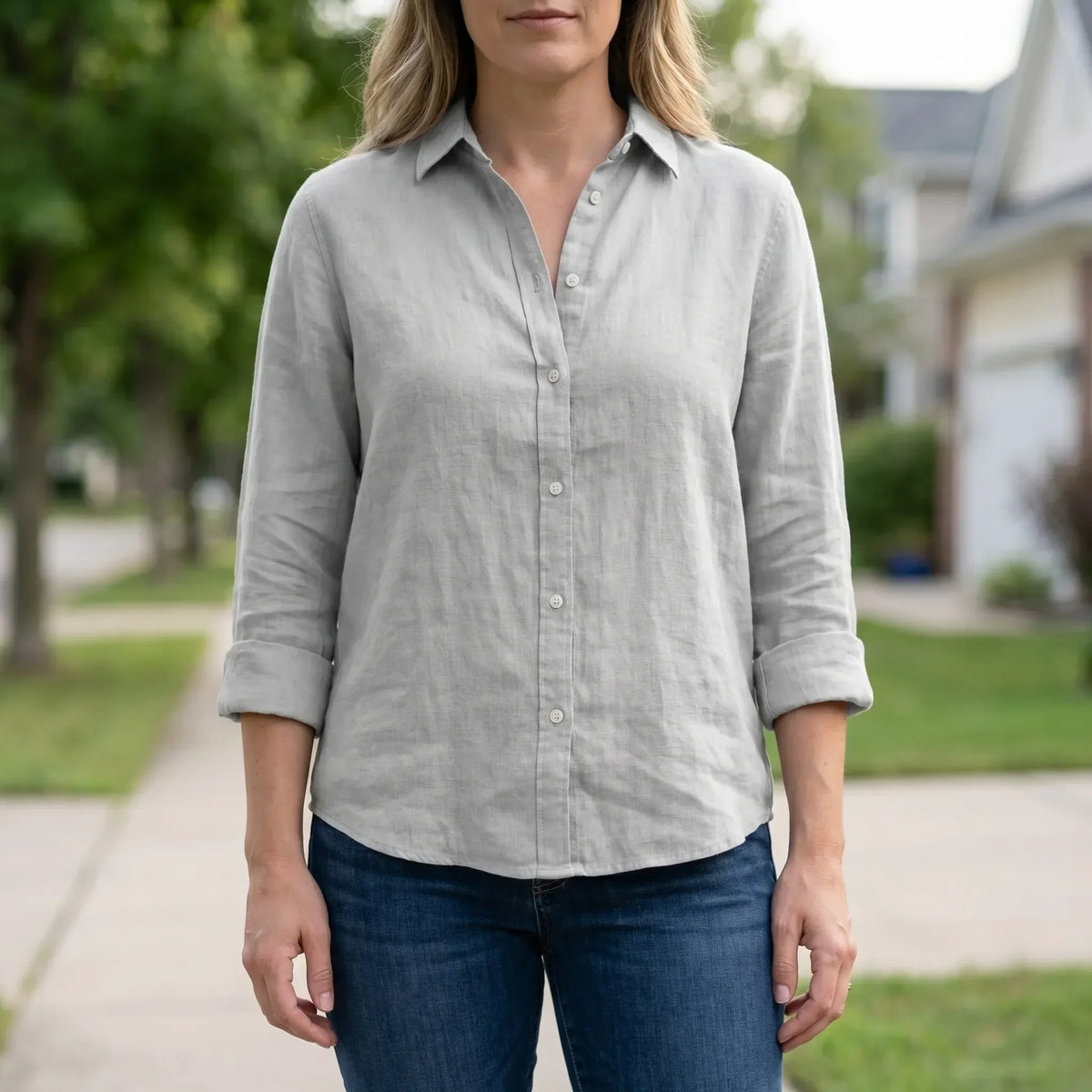 Women's Warm-Weather Button-Front Blouse – view 2