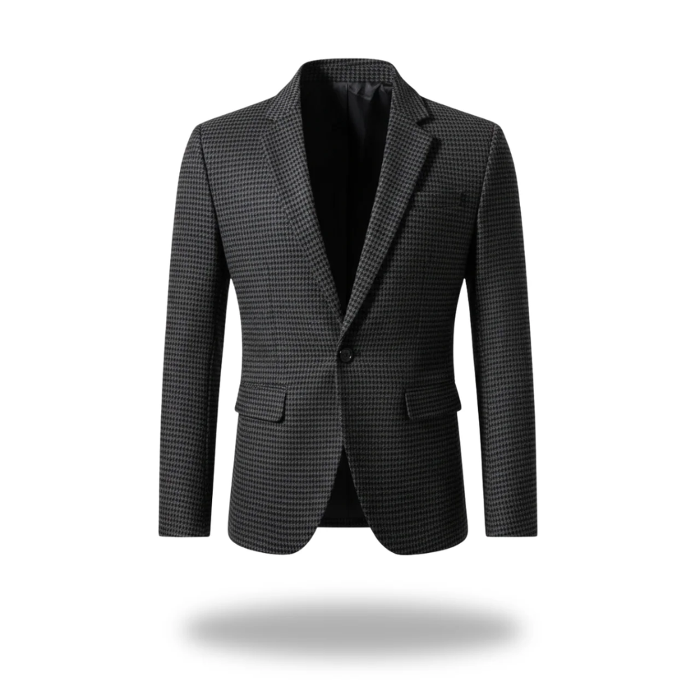 Men's Timeless Structured Light-Weight Blazer – Dark Gray