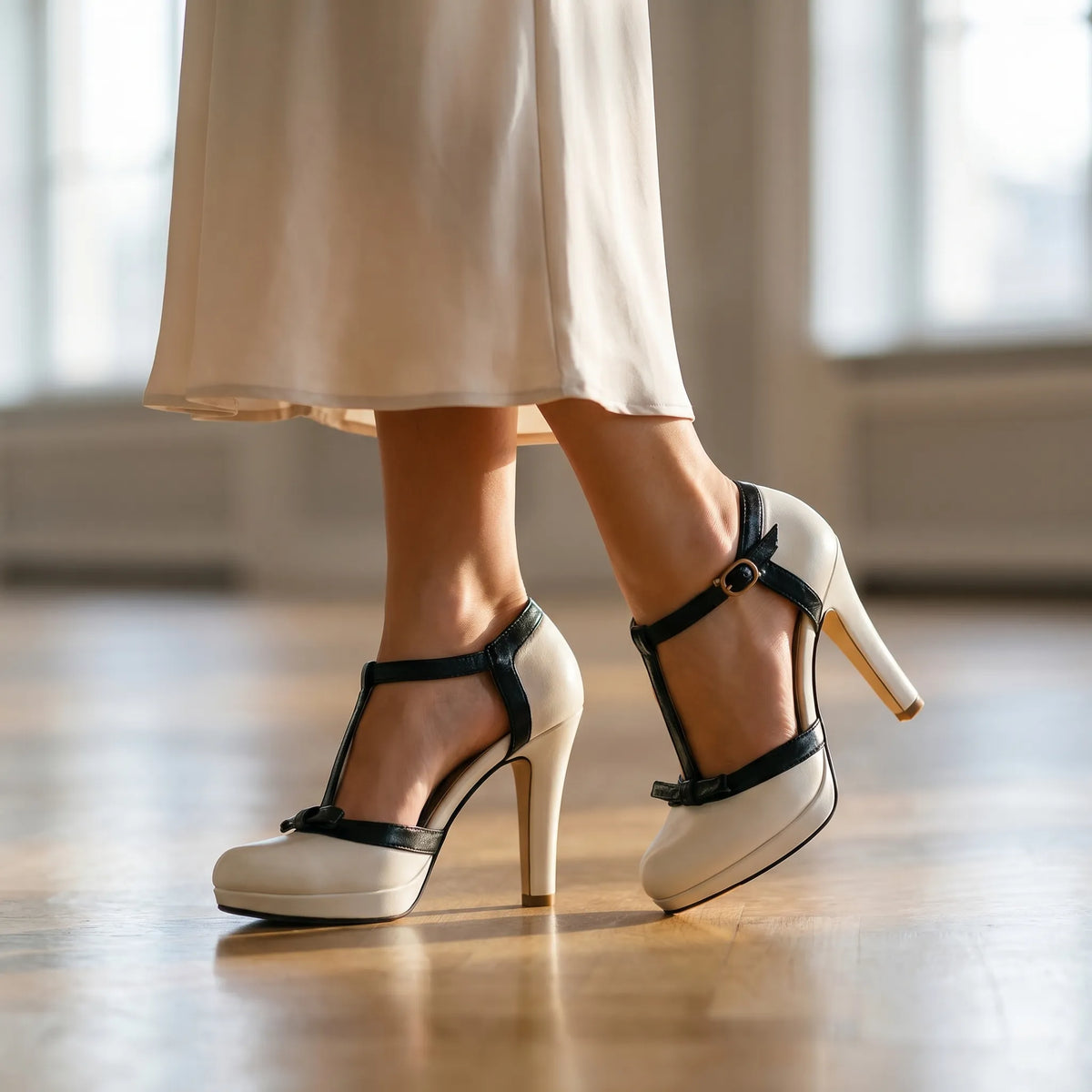Women's T Strap Platform-Sole Heels – view 2