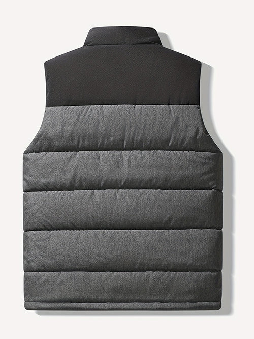 Men's Padded Thermal-Lined Stand Collar Vest – view 2