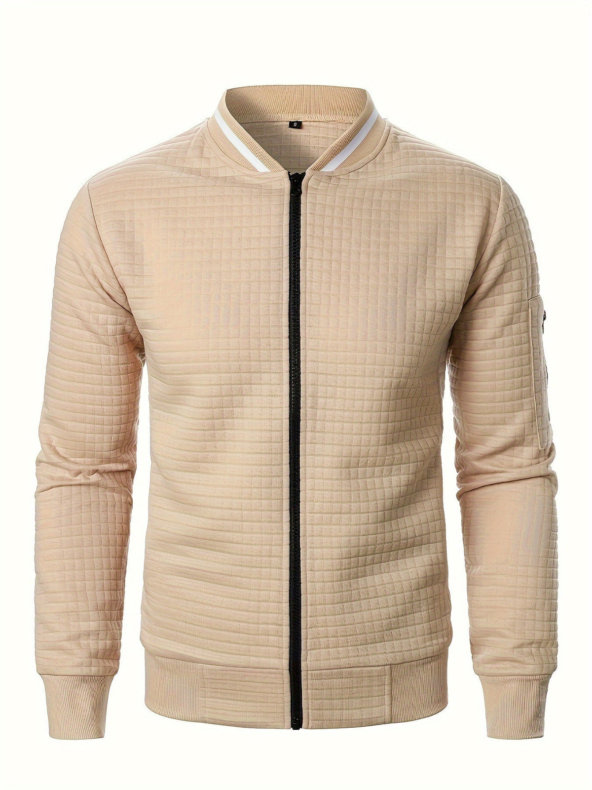 Men's Textured Full-Zip Bomber Jacket – view 2