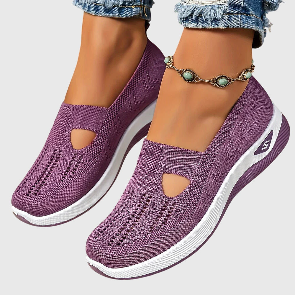 Women's Air-Flow Support Pull-On Shoes – Purple