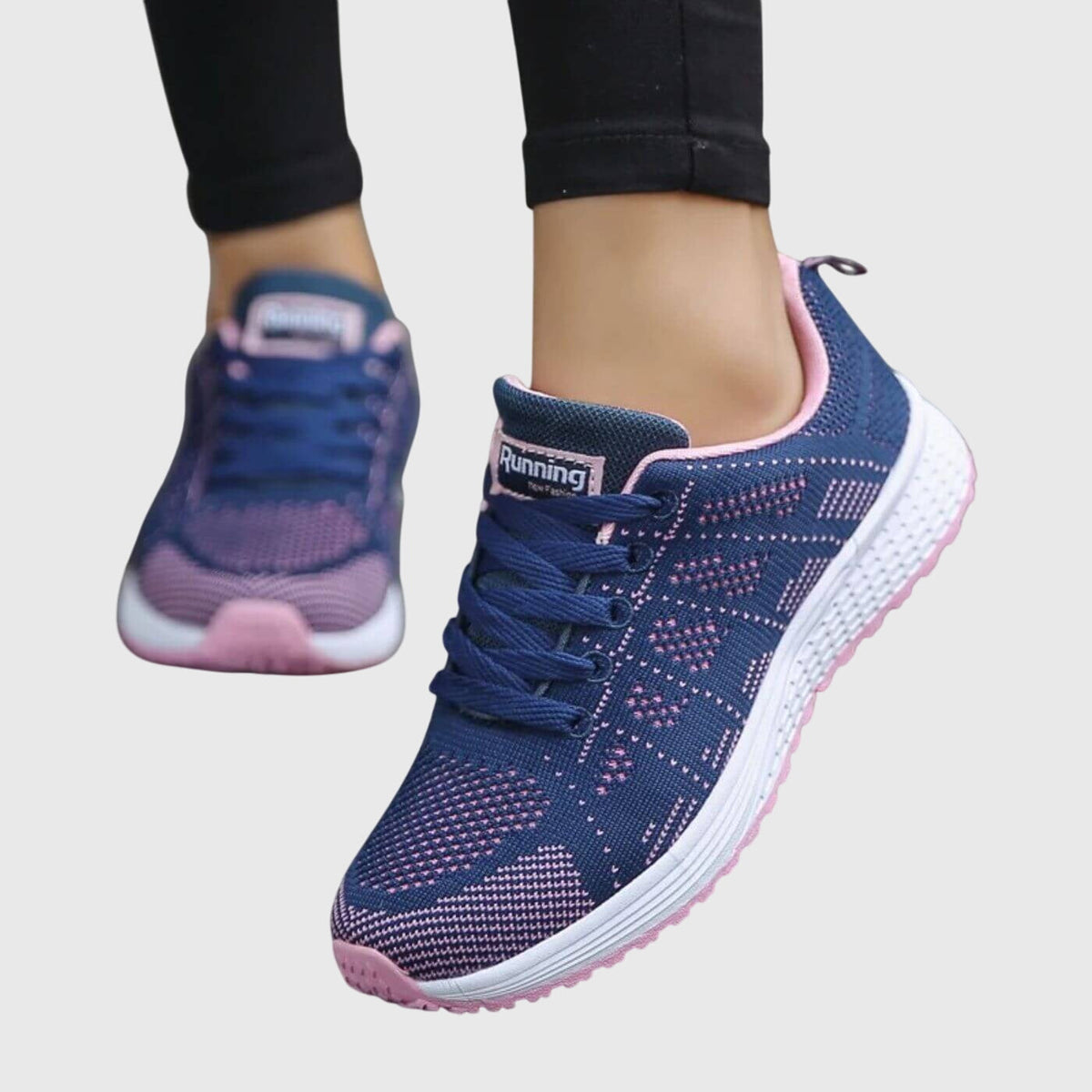Women's Support Pull-On Comfort Shoes with Arch Support – Blue Purple