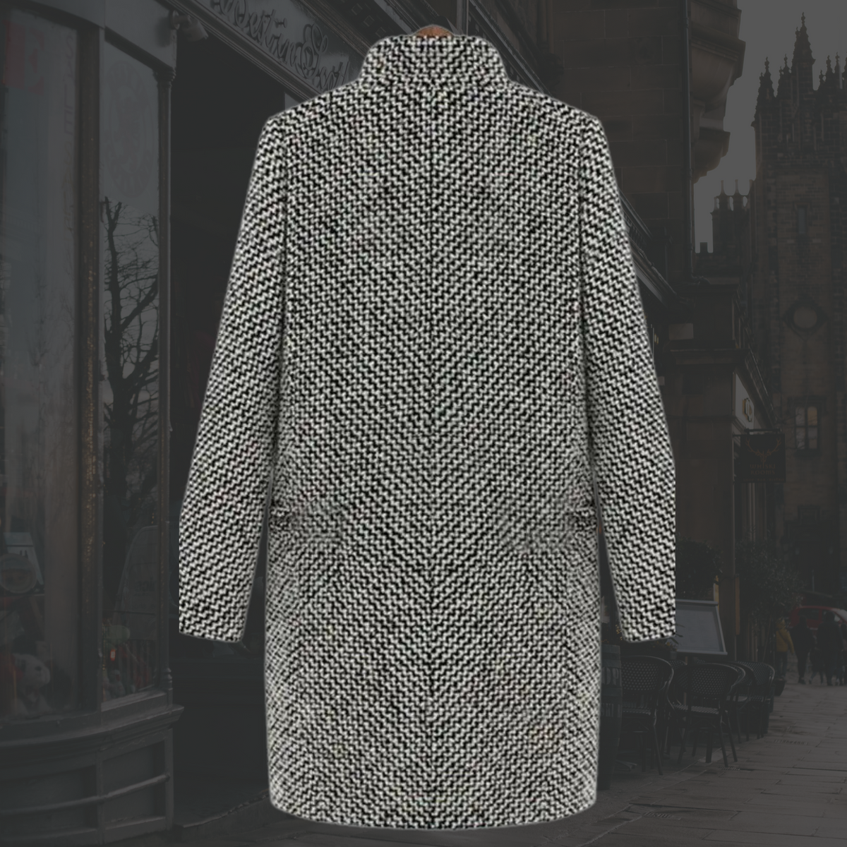 Women's Long V-Neckline Single-Button Cold-Weather Coat – view 2