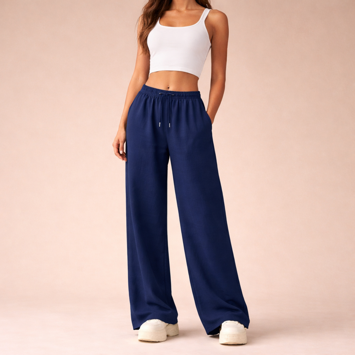 Women's Flared-Leg Tie-Waist Joggers – view 7