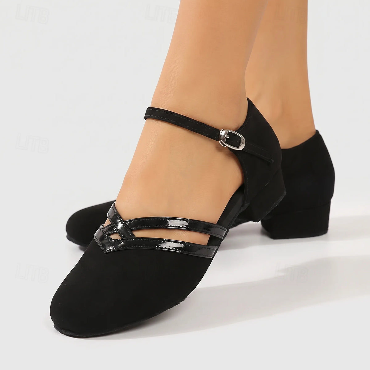 Women's Ankle Strap Dance Heels for Layering – view 3