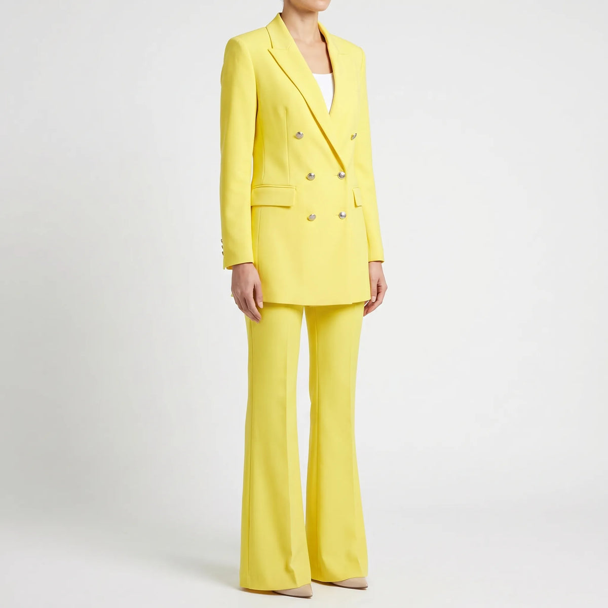 Women's Double Breasted Blazer and Pants Set for Weekends – view 3