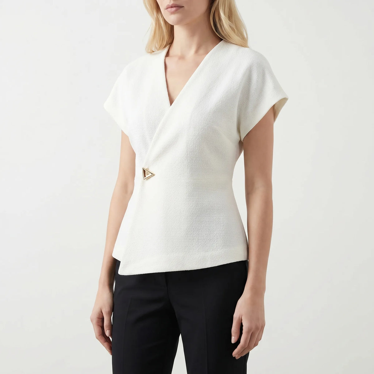 Women's Clasp Wrap-Style Blouse – view 3