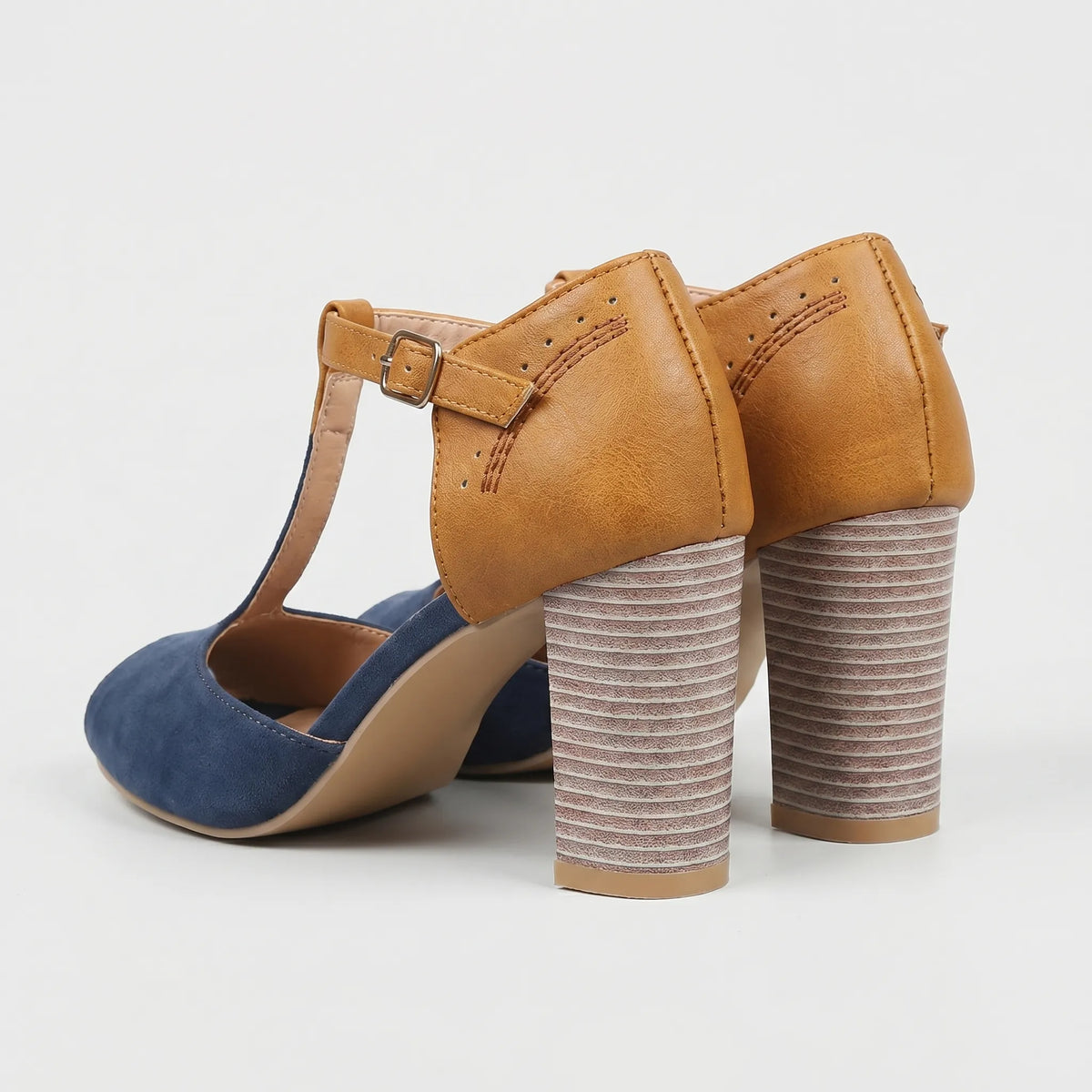 Women's T Strap Block Heels for Everyday Wear – view 3