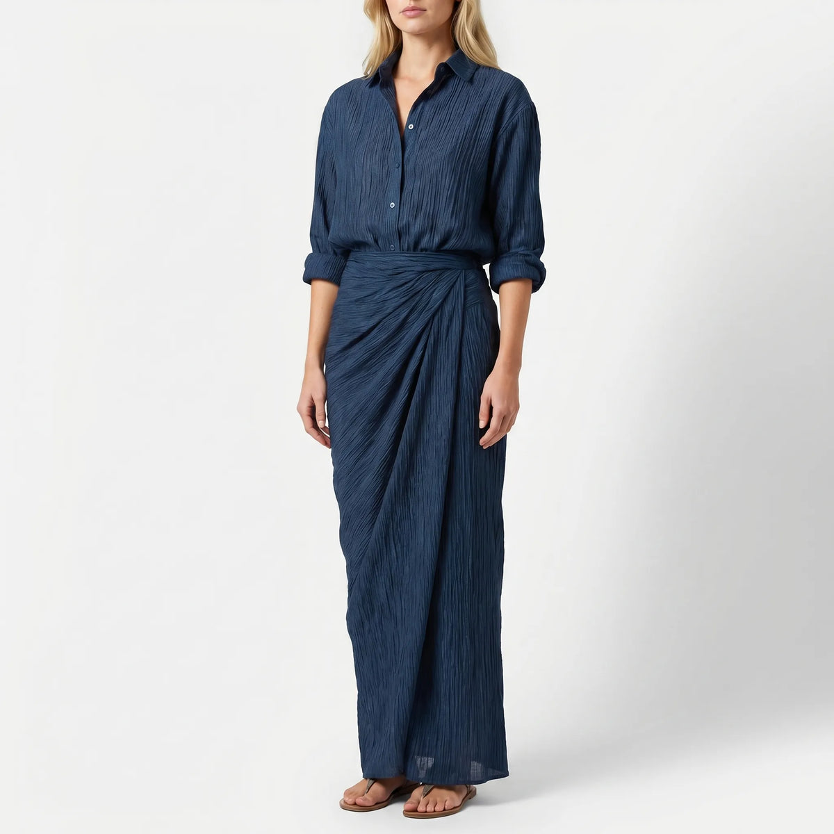 Women's Shirt and Floor-Length Skirt Set – view 3