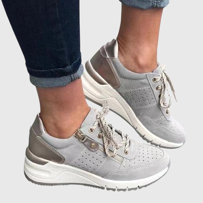 Women's Support Cushioned Sneakers – Gray