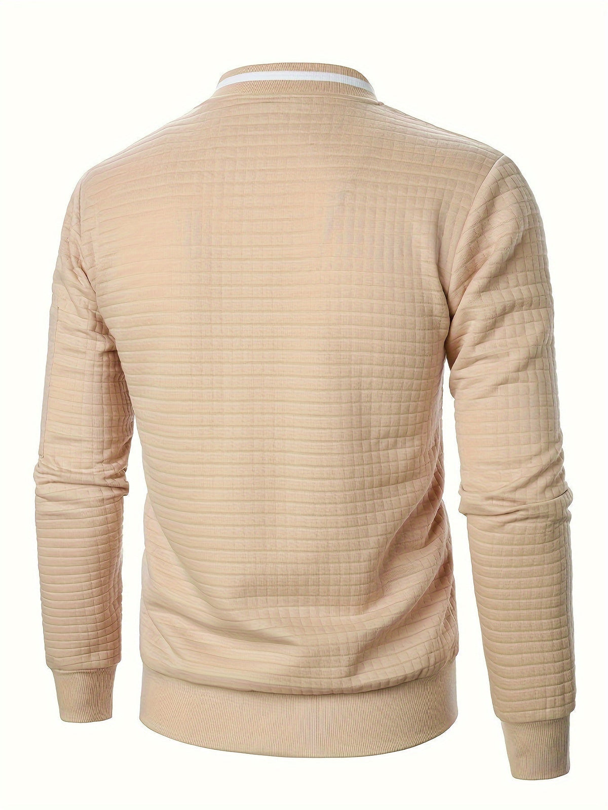 Men's Textured Full-Zip Bomber Jacket – view 4
