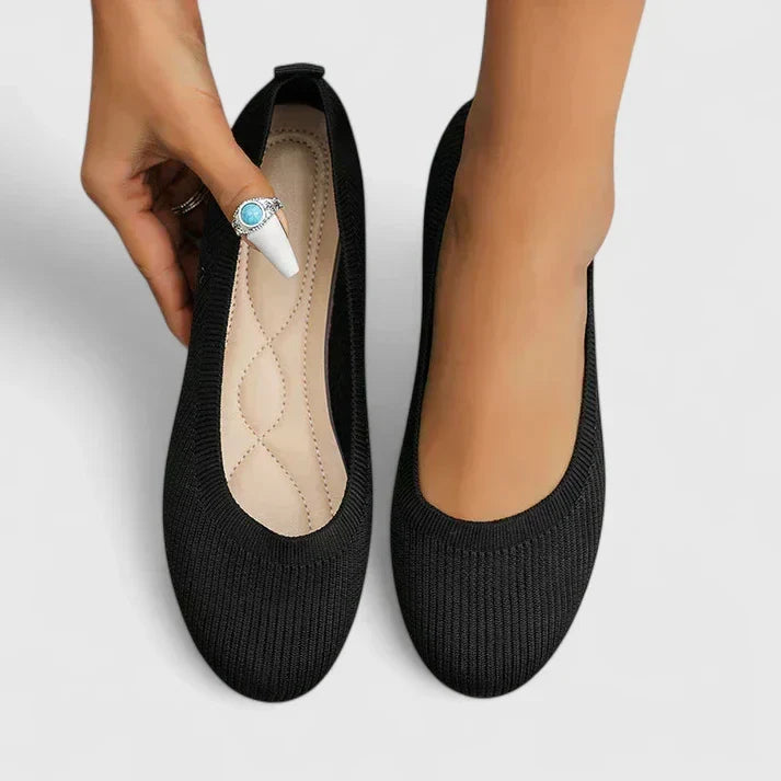 Women's Support Pull-On Shoes – Black