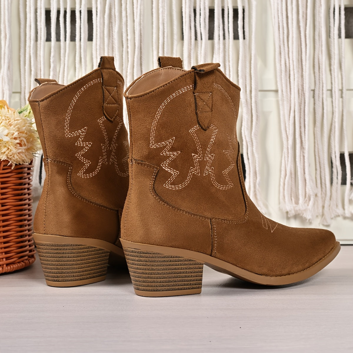 Women's Wide Calf Western Cowboy Boots for Evening Wear – view 2