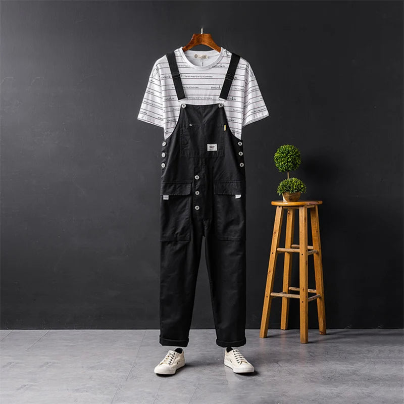 Men's Utility Cargo Bib Overalls for Fall – view 2