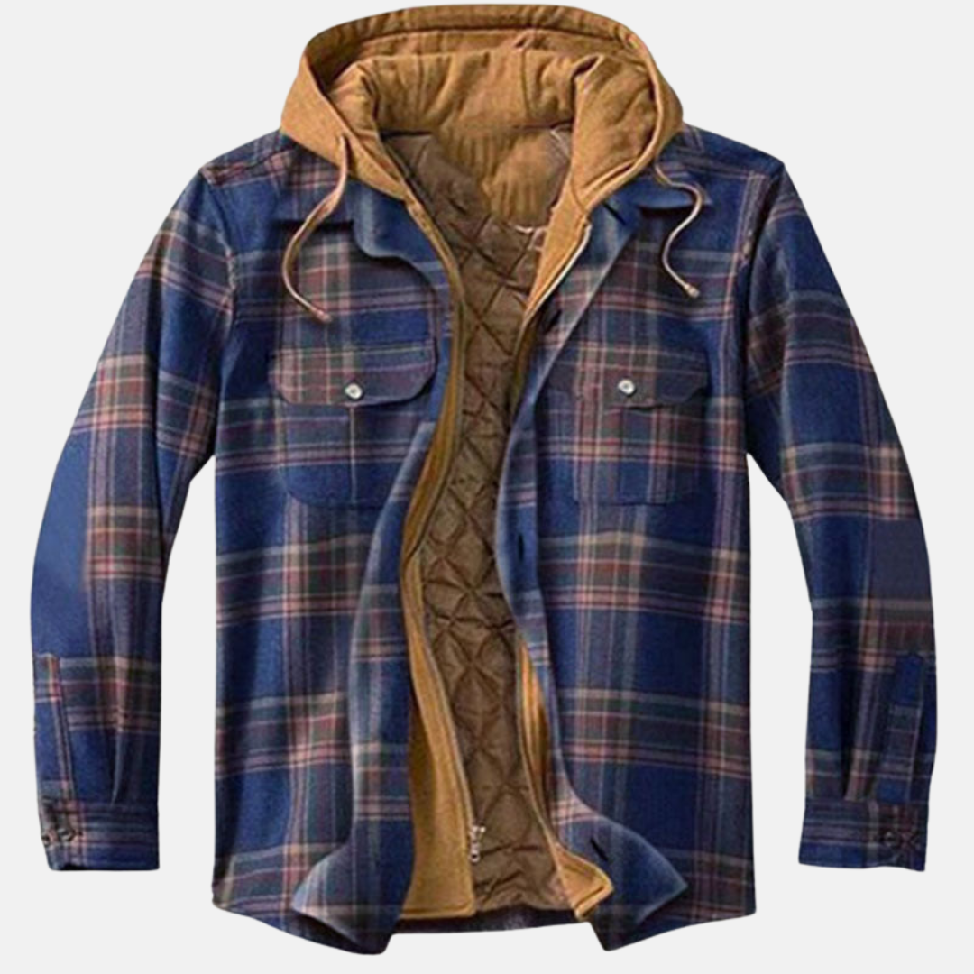 Men's Padded Hood-Detail Overshirt Jacket – view 6
