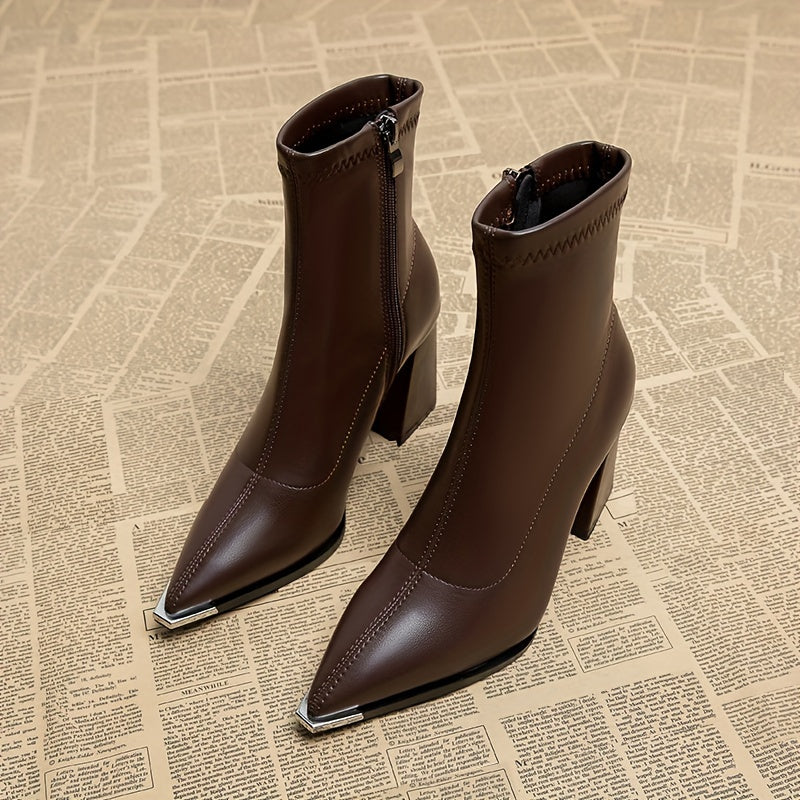 Women's Chunky-Knit Heel Side-Zip Booties – view 7