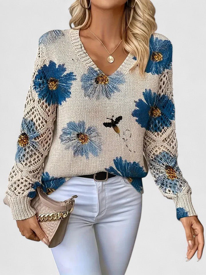 Women's Elegant Knit Cardigan for Everyday Wear – Blue