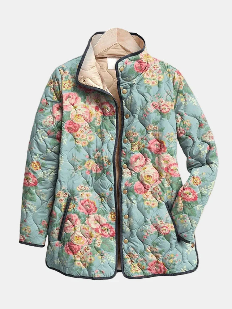 Women's Padded Flower-Print Jacket – view 1