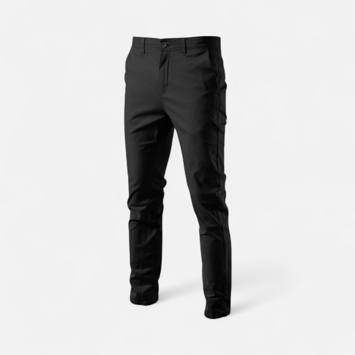 Men's Smart Everyday Cotton Blend Chinos – Black