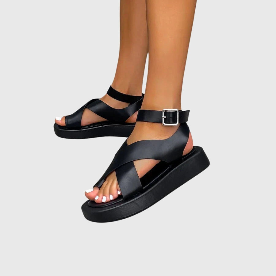 Women's Gladiator Support Sandals with Adjustable Straps – view 7