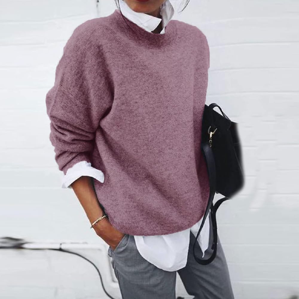 Women's Plush Knit Relaxed-Fit Everyday Pullover – view 4