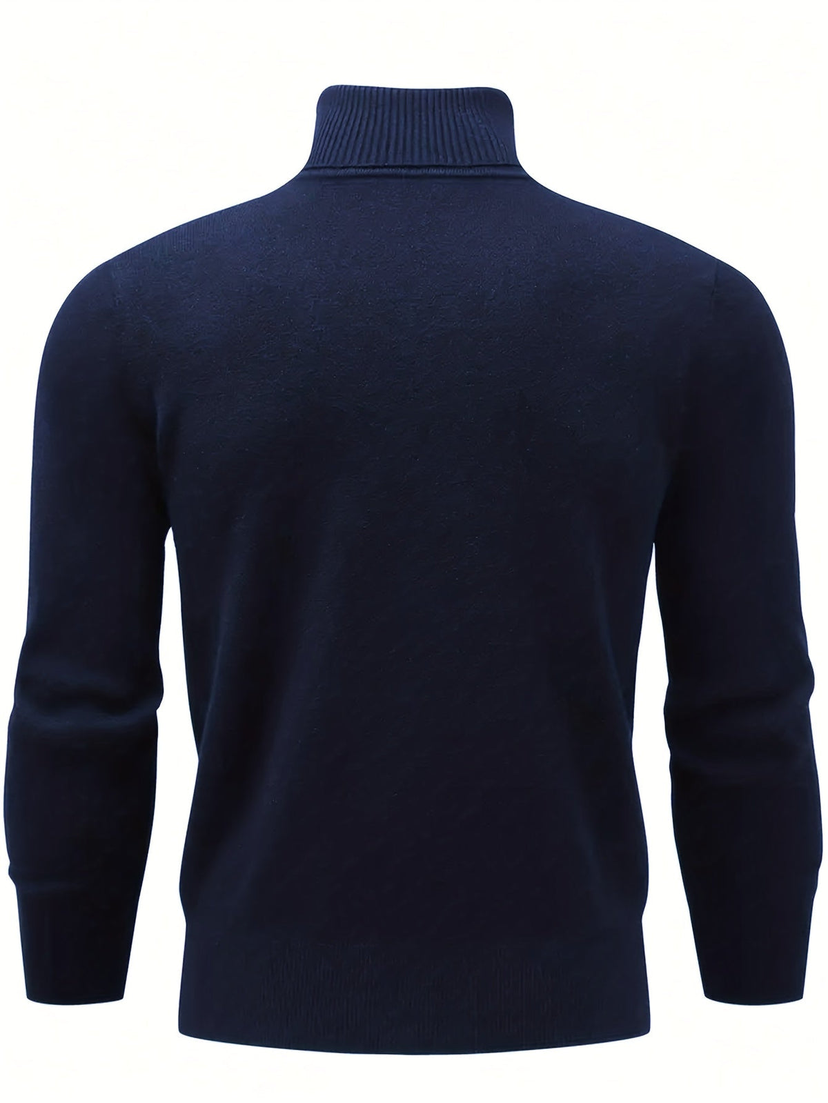Men's High Neck Fitted Roll-Neck Knit Pullover – view 4