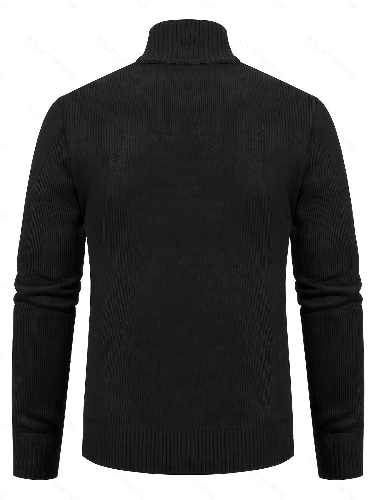 Men's Cable-Stitch Stand Collar Zip-Front Knit Cardigan – view 2
