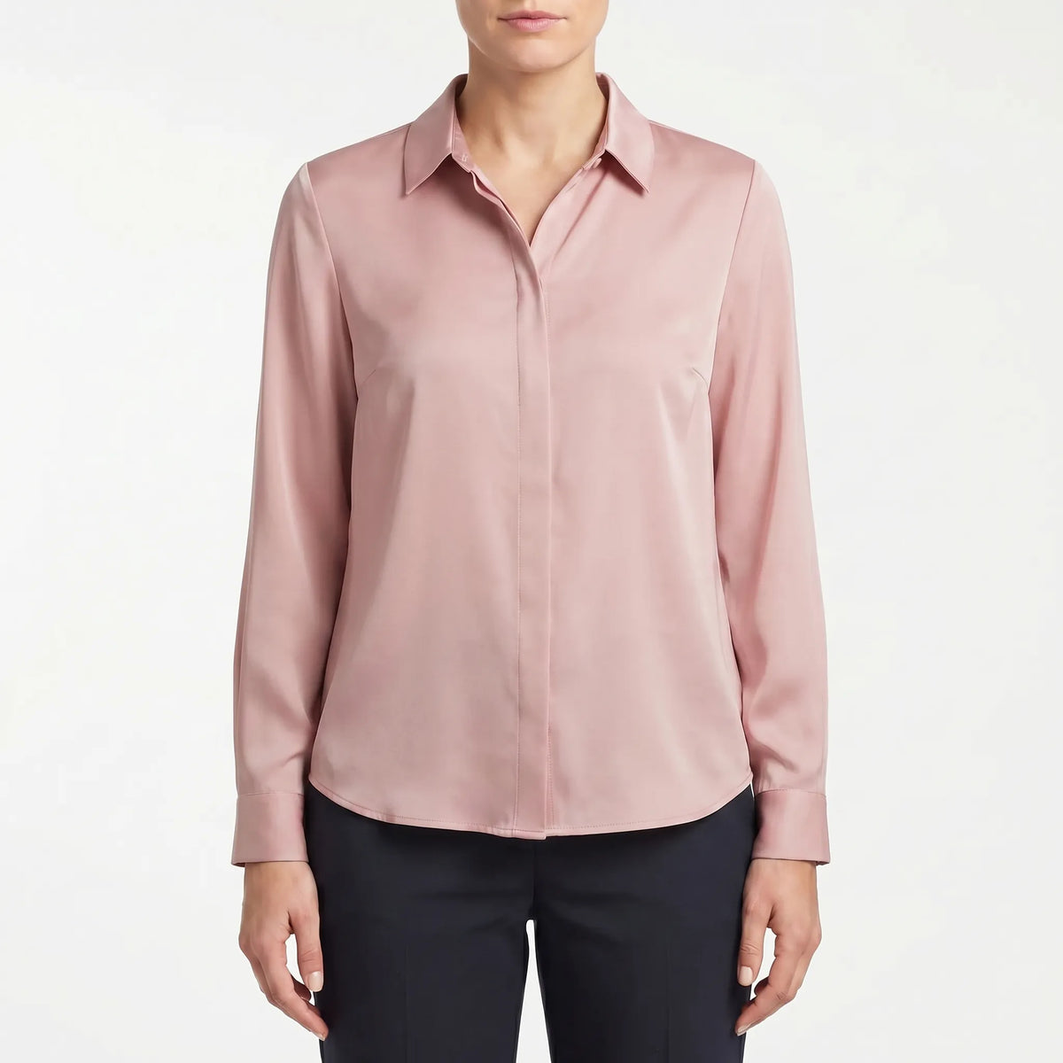 Women's Button Up Blouse for Work – Pink