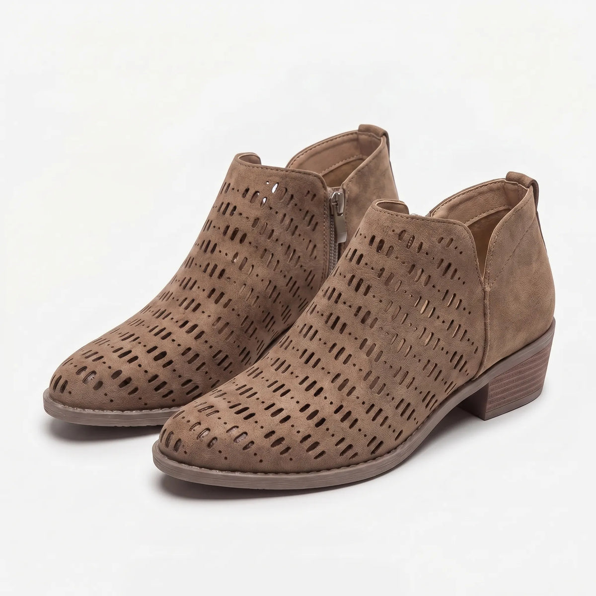 Women's Cutout Booties – Brown