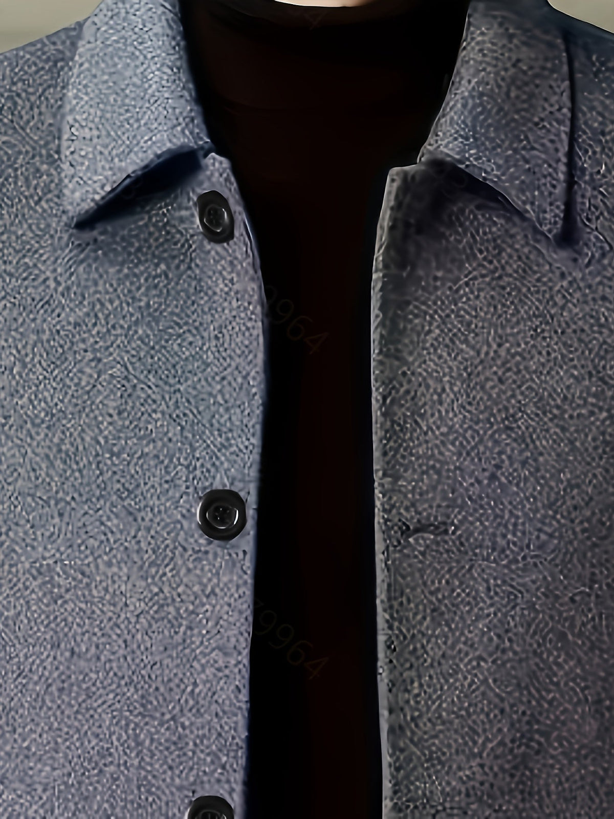 Men's Refined Single-Breast Overcoat with Side Pockets – view 5