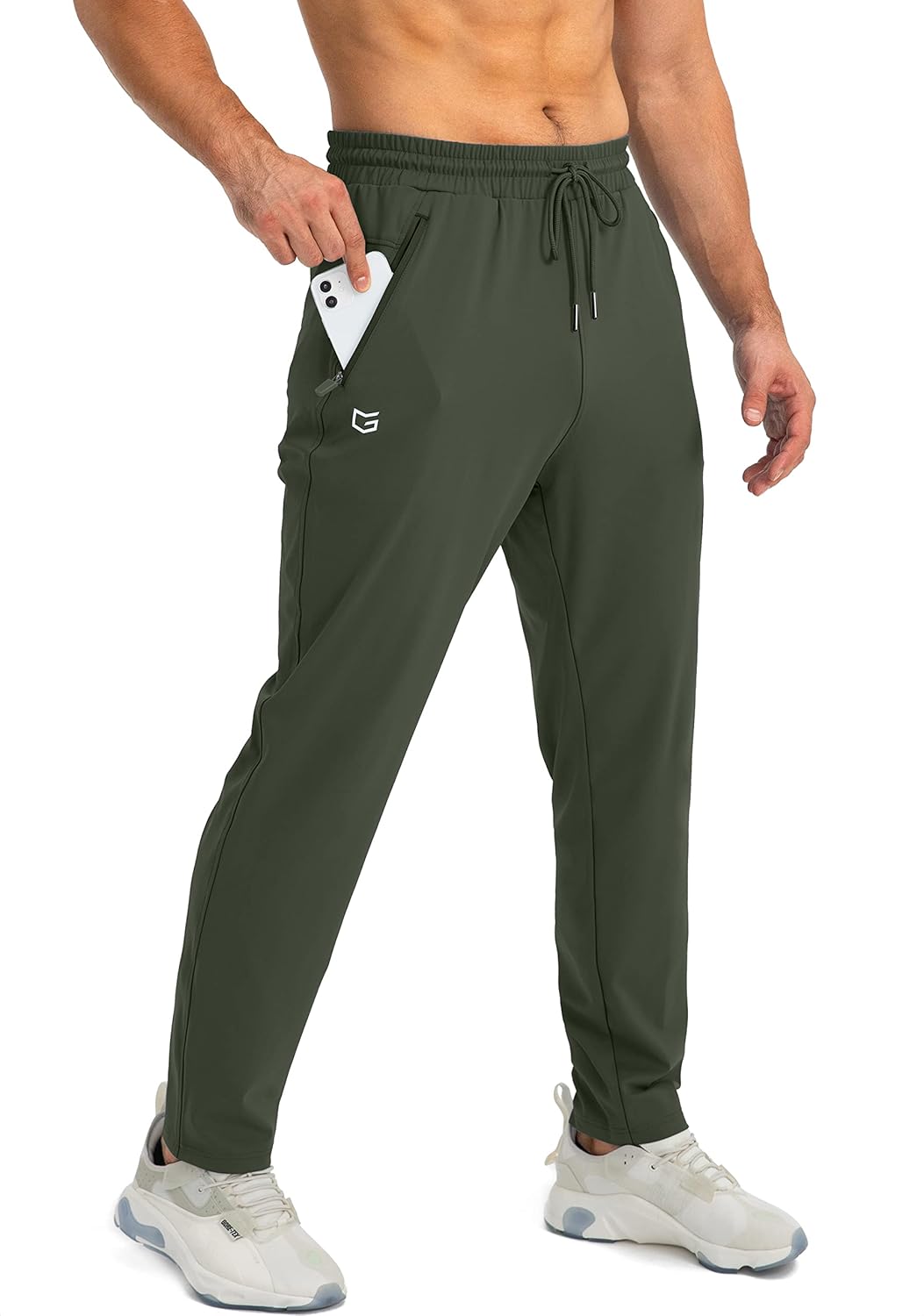 Men's Slim-Tapered Stretchy Joggers – view 6