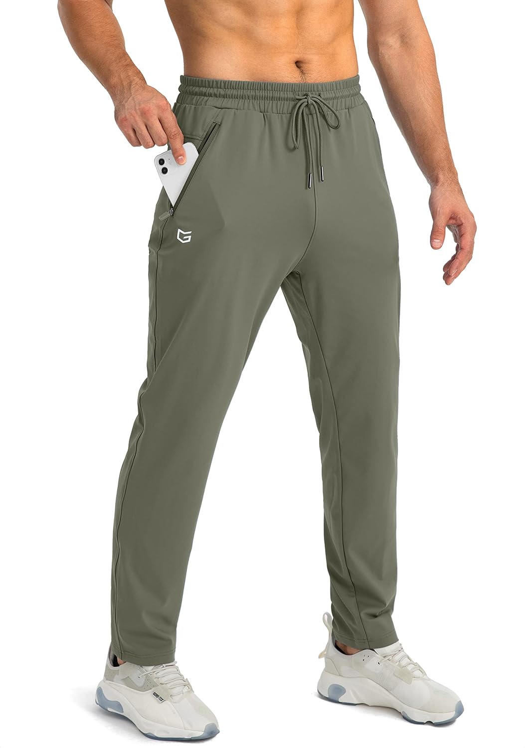 Men's Slim-Tapered Stretchy Joggers – view 7