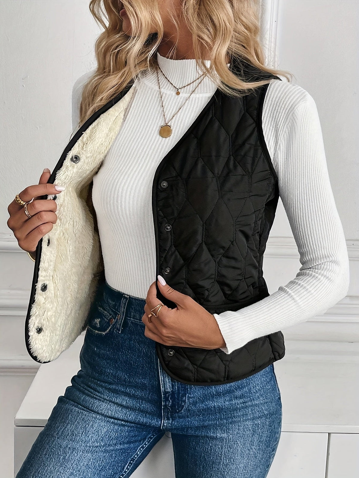 Women's Reversible Padded Vest – view 4