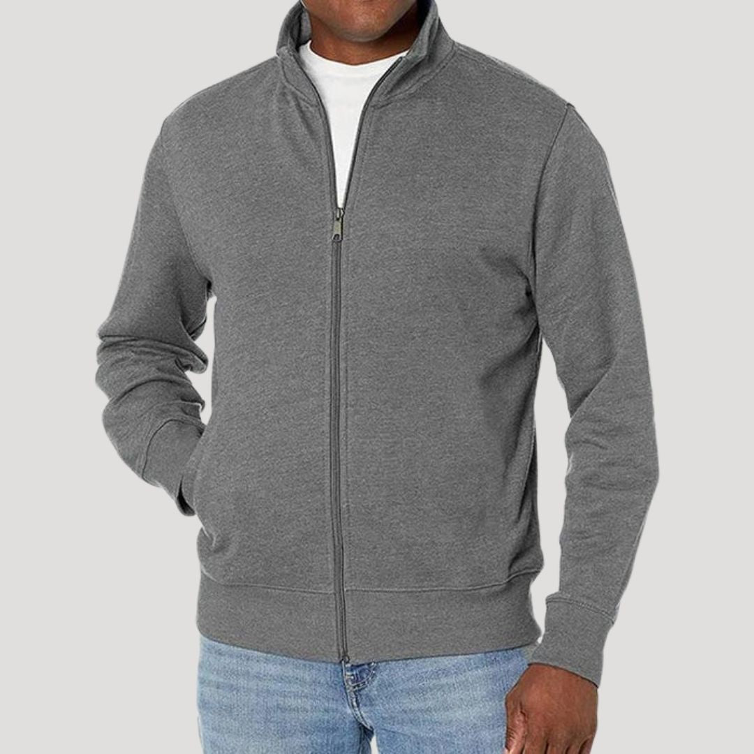 Men's Light-Weight Full-Zip Jacket – Gray